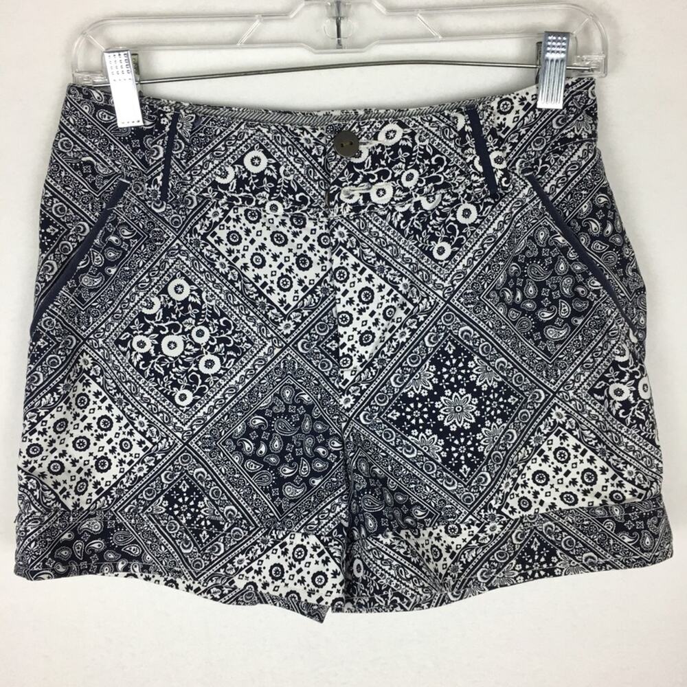 Cartonier Navy Patchwork Pattern Shorts Size 0 - image 2